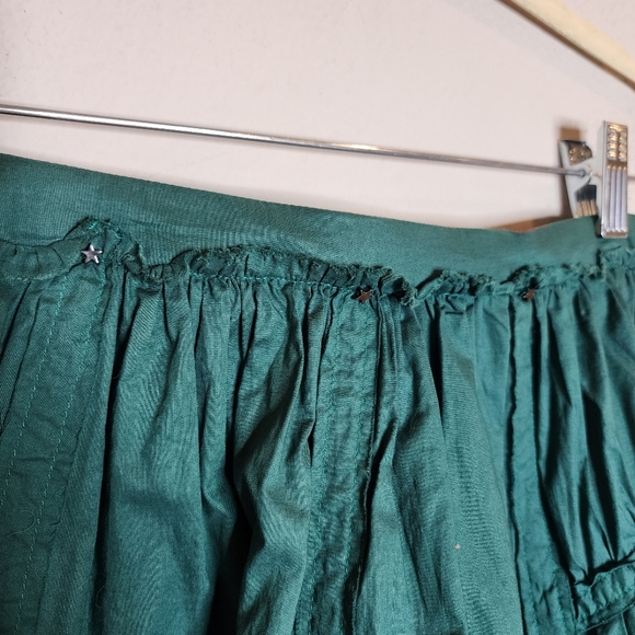 NWT Bill Tornade Green Cotton Micro Mini Skirt Vintage Size 8 y2k 90s - Picture 8 of 16